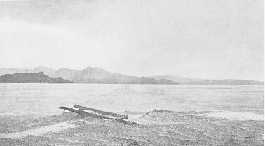 Old photograph of wagon remains