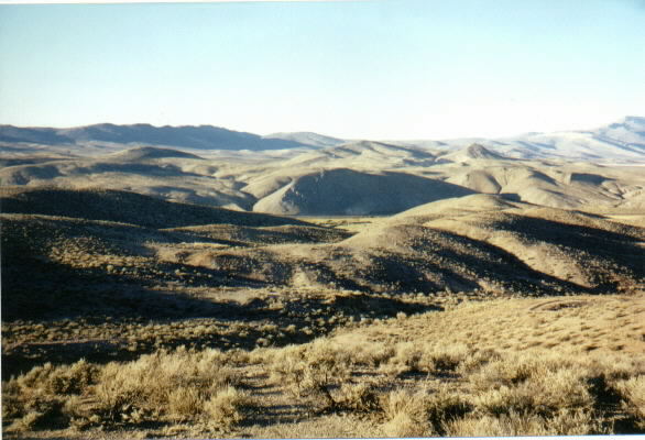 Photograph of steep sandy hill