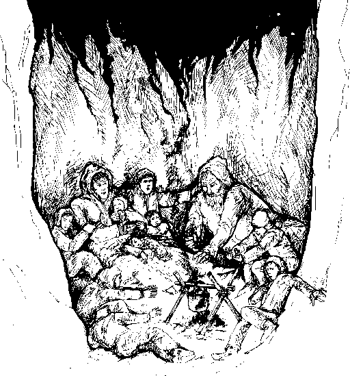 Drawing of Starved Camp
