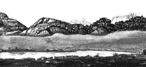 Drawing of the Sweetwater valley